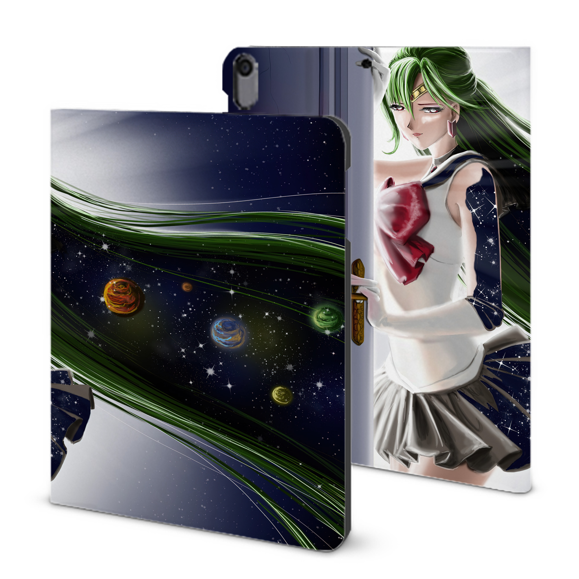 （画像用） 美少女戦士セーラームーン Sailor Moon IPad ケース ブック型 PUレザー TPU 耐衝撃 軽量 薄型 ペン収納なし 全面保護 IPad 各モデル対応